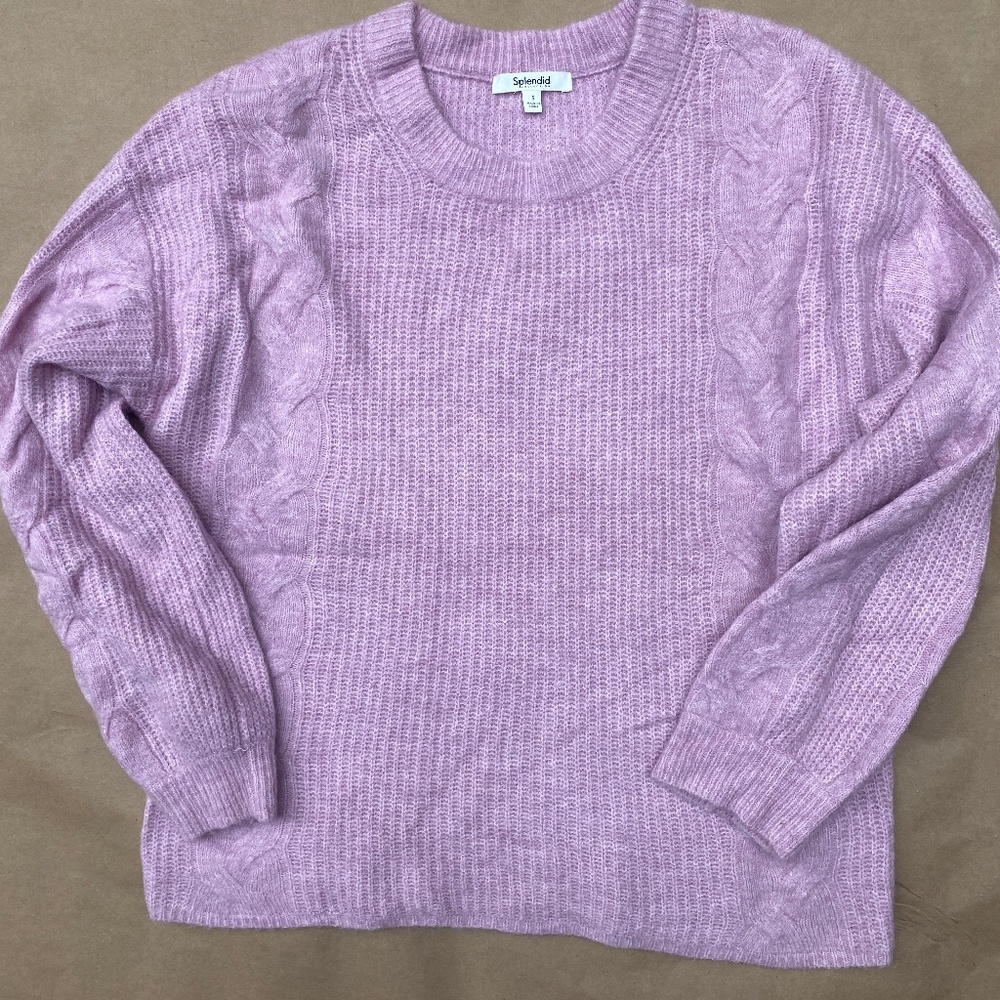 Splendid S cozy sweater lilac